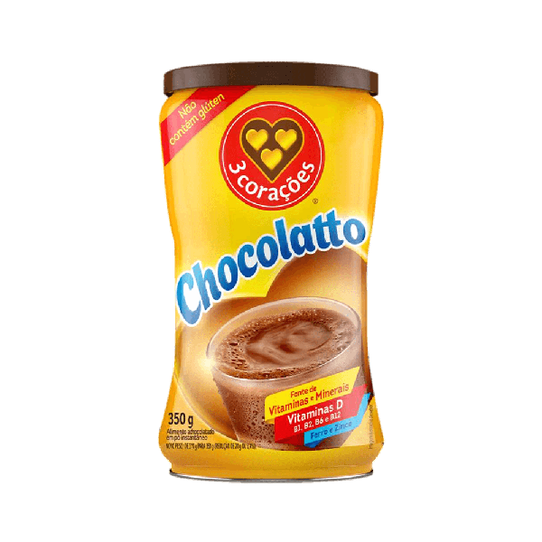 CHOCOLATTO 3CORACOES LATA 350G
