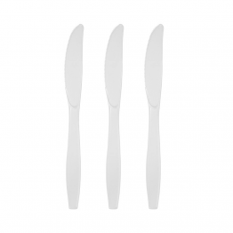 FACA PLASTICA REFEICAO C/10 BRANCA