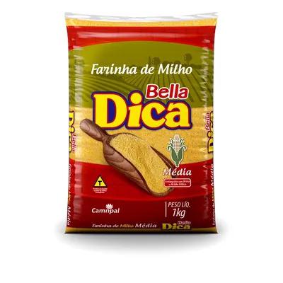 FARINHA MILHO BELLA DICA 1KG FINA