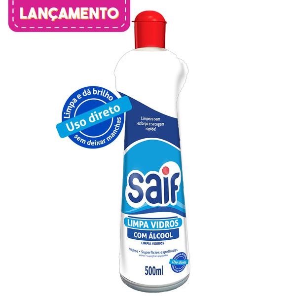 LIMPADOR SAIF 500ML PARA VIDROS SQUEEZE