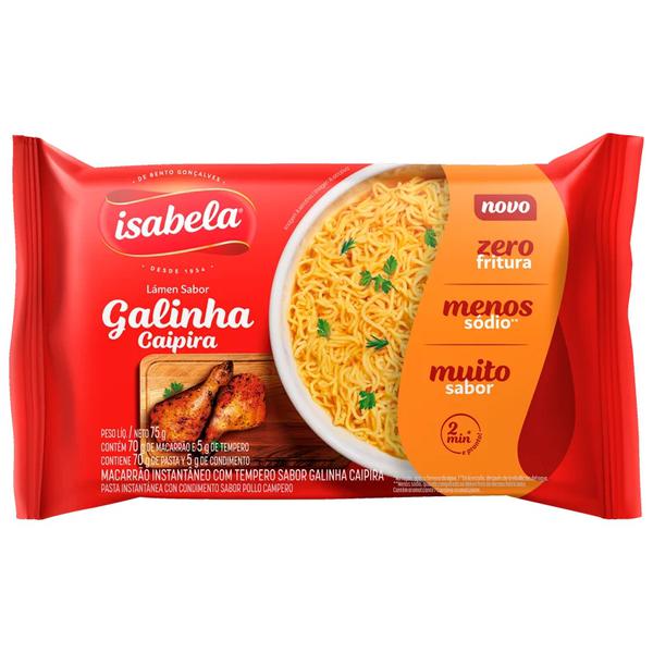 MACARRAO INSTANTANEO ISABELA 75G GALINHA