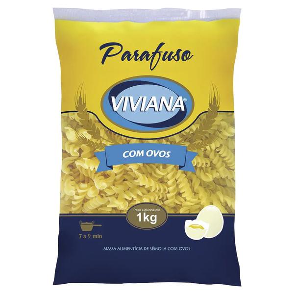 MASSA VIVIANA PARAFUSO COM OVOS  1KG 10