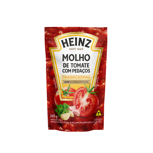 MOLHO TOMATE HEINZ 240G TRADICIONAL COM