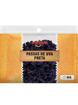 PASSAS UVA MIRIAM BRANCA 80G 12