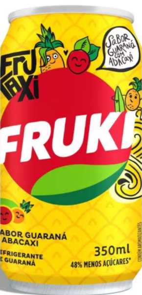 REFRI FRUKI 350ML GUARANA COM ABACAXI