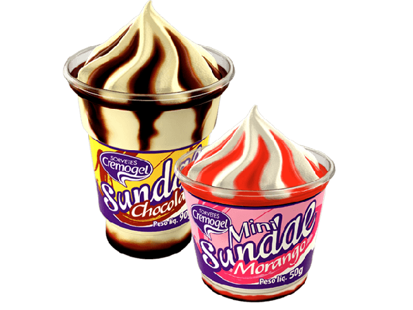 SORVETE CREMEGEL  COPO MINI SUNDAE 18