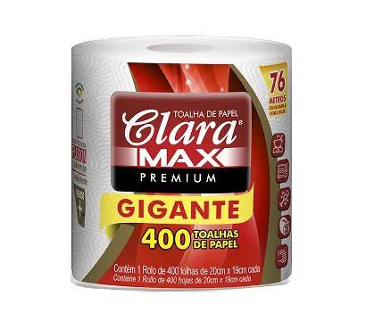 TOALHA DE PAPEL CLARA MAX 400FL GIGANTE