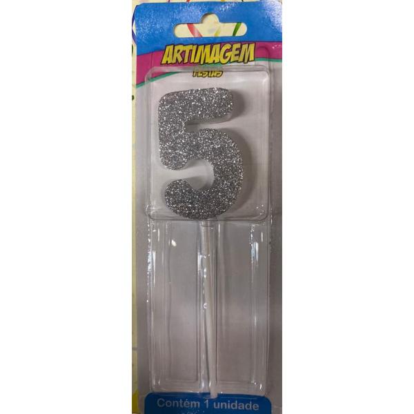 VELA GLAMOUR PRATA N.5