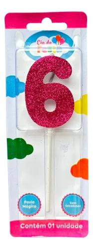 VELA GLAMOUR ROSA N.6