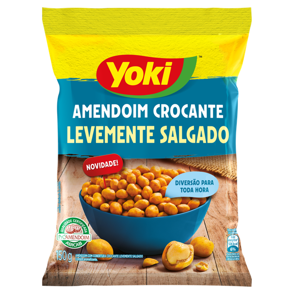 AMENDOIM CROC YOKI 150G LEV SALGADO
