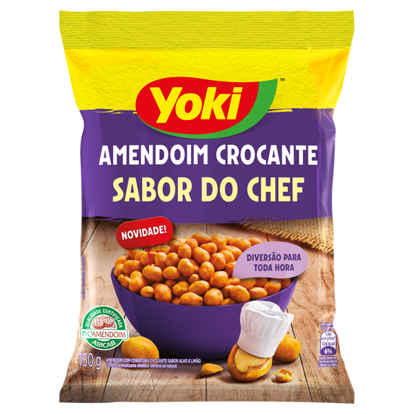 AMENDOIM CROCANTE YOKI 150G DO CHEF