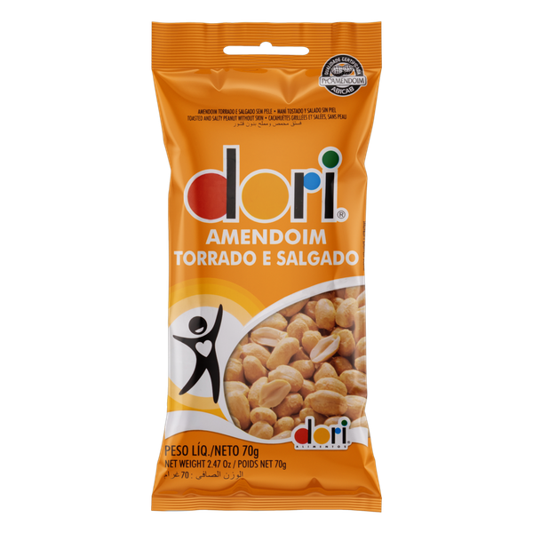 AMENDOIM DORI 70G TORRADO E SALGADO