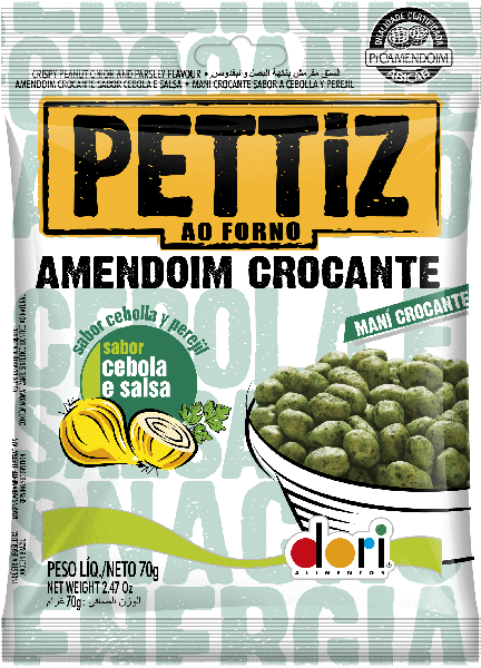 AMENDOIM DORI PETTIZ 70G CEBOLA SALSA