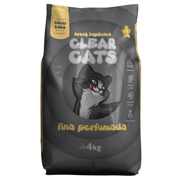 AREIA HIGIENICA CLEAR CATS PERF 4KG