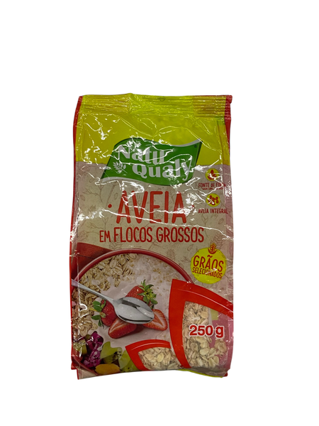 AVEIA EM FLOCOS NATUQUALY 250G GROSSOS