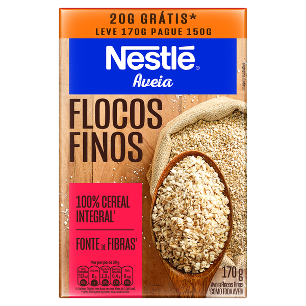 AVEIA NESTLE 170G FLOCOS FINOS 20G GTS