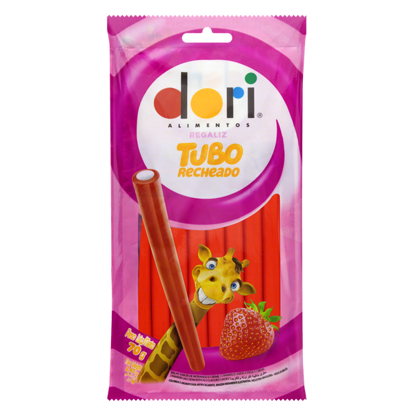 BALA DORI REG TUBO RECH 70G MORANGO