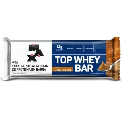 BAR PROT MAX TITANIUM TOP WHEY 41G DOCE LEITE