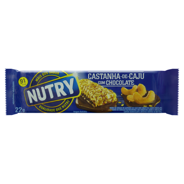 BARRA CEREAIS NUTRY 22G CASTANHA CAJU