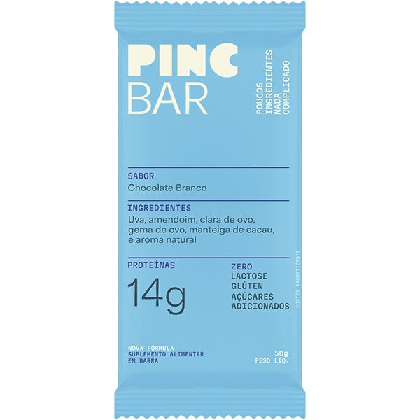 BARRA PROTEINA PINC BAR 50G CHOC BRANCO