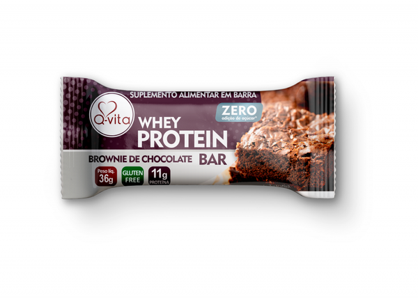 BARRA PROTEINA Q VITA 36G BROWNIE ZERO