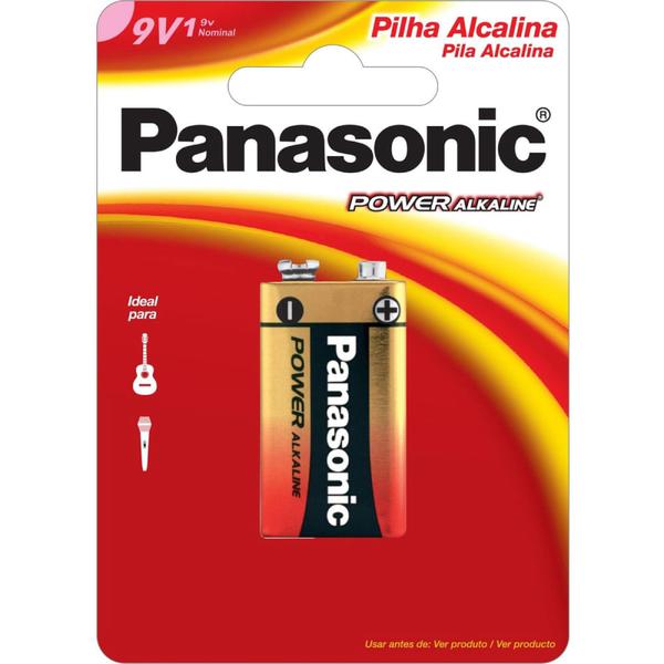 BATERIA ALCALINA PANASONIC 9V NEYMAR 1UN