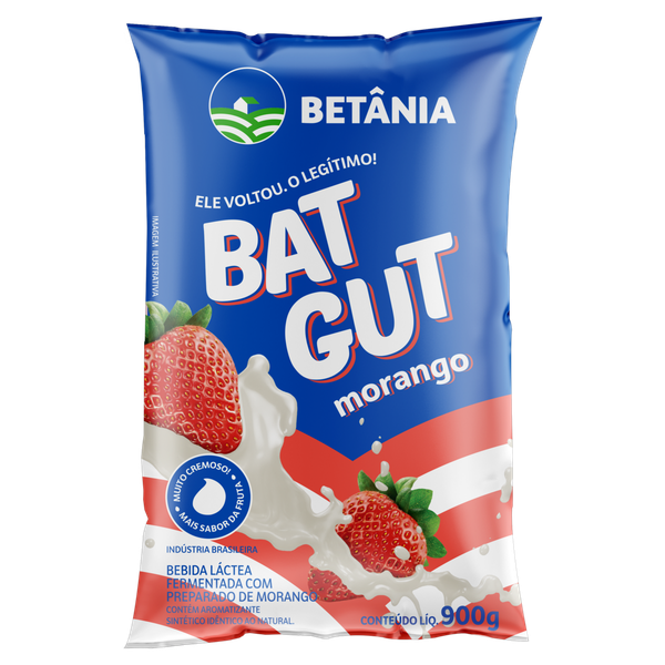 BEB LACTEA BETANIA BAT GUT SCH 900G MORANGO