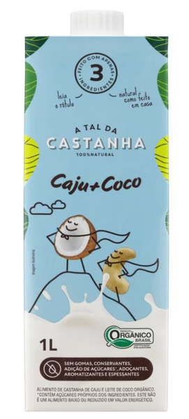 BEB VEG ORG A TAL DA CASTANHA 1L CAJU+COCO