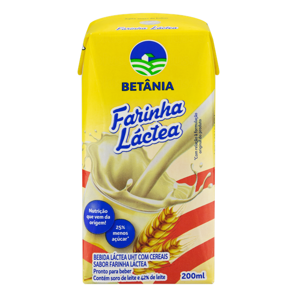 BEBIDA LACTEA BETANIA TP 200ML FARINHA LACTEA