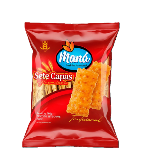 BISC MANÁ SETE CAPAS PREMIUM 155G DOCE