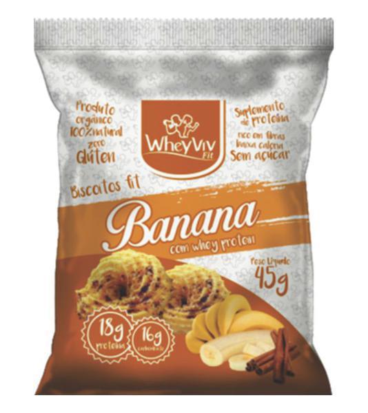 BISC PROTEINA WHEYVIV 45G BANANA C CANELA
