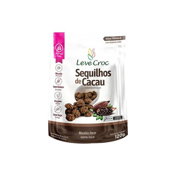 BISC SEQUILHOS LEVE CROC 120G CACAU