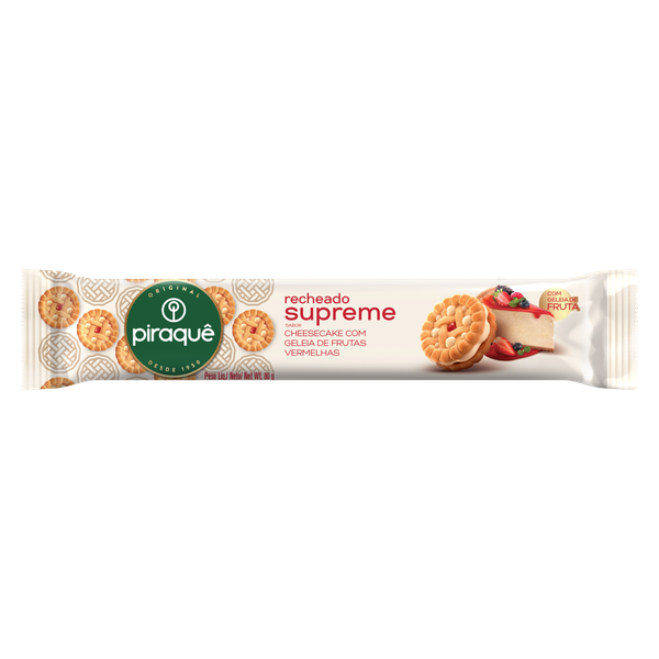 BISC SUPREME PIRAQUE 80G GELEIA DE FRUTAS