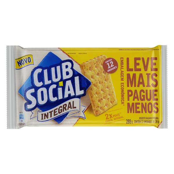BISCOITO CLUB SOCIAL 288G INTEGRAL EMB. ECONOMICA
