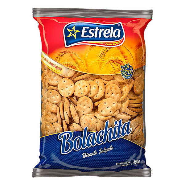 BISCOITO ESTRELA 400G BOLACHITA