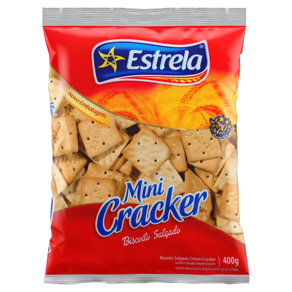 BISCOITO ESTRELA 400G SALGADO