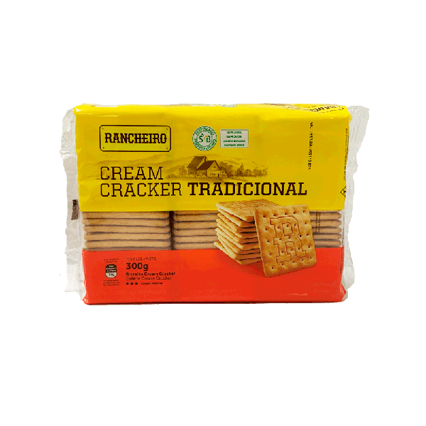 BISCOITO RANCHEIRO 300G CREAM CRACKER