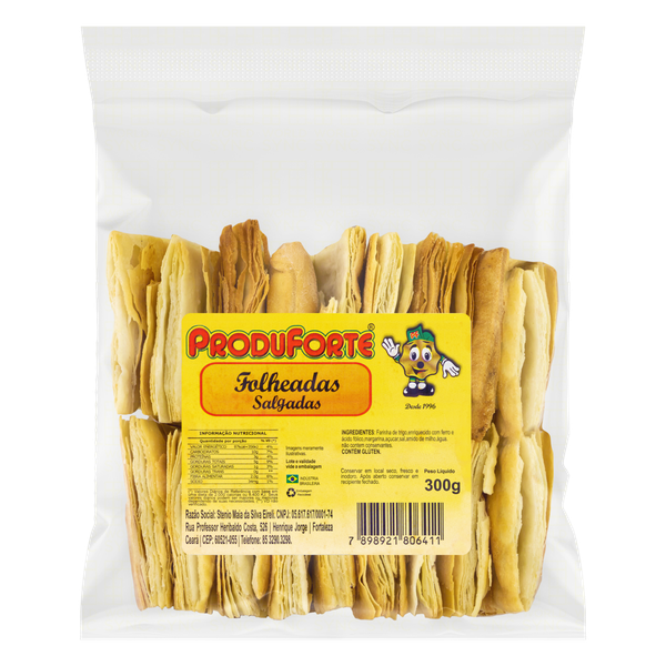 BOLACHA FOLHEADA PRODUFORTE 300G SALGADA