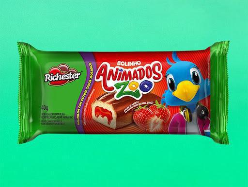 BOLINHO RICHES ANIMADOS ZOO 40G BAUNILHA MORAN