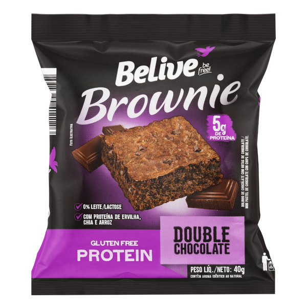 BROWNIE BELIVE 40G DOUBLE CHOC PROTEIN