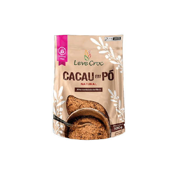 CACAU PO LEVE CROC 100G NATURAL