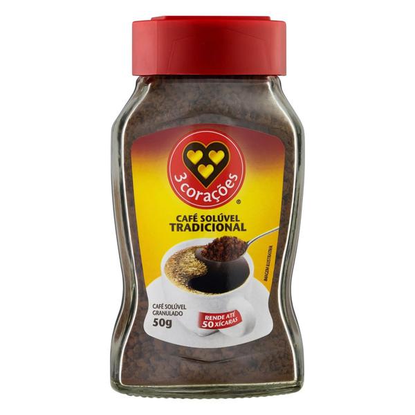 CAFE 3 CORACOES VD 50G SOLUV TRADICIONAL