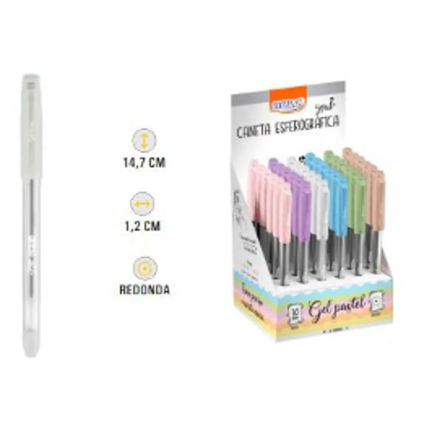 CANETA ONDA ESF PASTEL SORTIDA UN