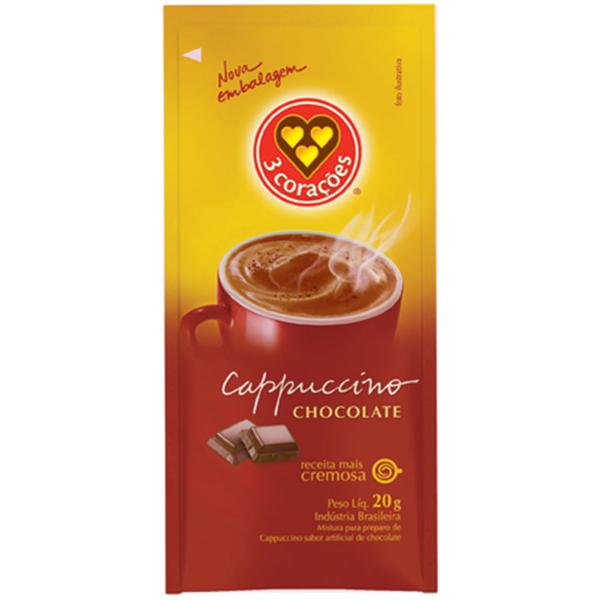 CAPPUCCINO 3 CORACOES SCH 20G CHOCOLATE