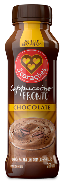 CAPPUCCINO POWER WHEY 3CORACOES 260ML CLASSICO