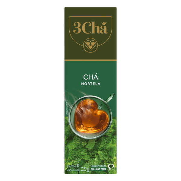 CAPSULA 3 CORACOES 10X2,5G CHA HORTELA