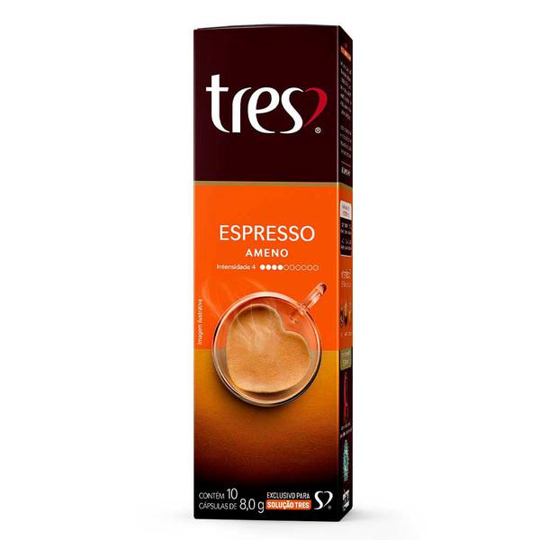 CAPSULA 3 CORACOES 10X8G ESPRESSO AMENO