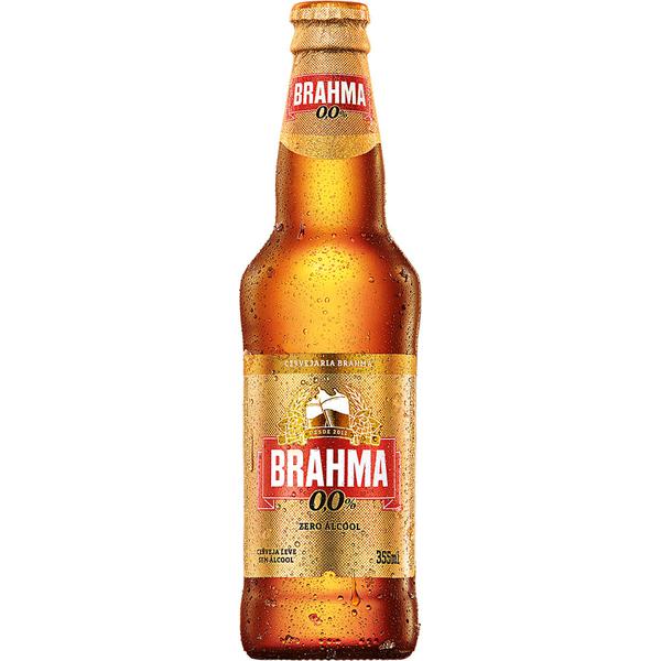 CERVEJA BRAHMA ZERO ALCOOL 355ML LONG NECK
