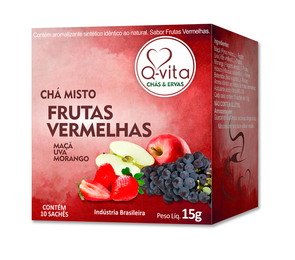 CHA Q VITA 15G FRUTAS VERMELHAS
