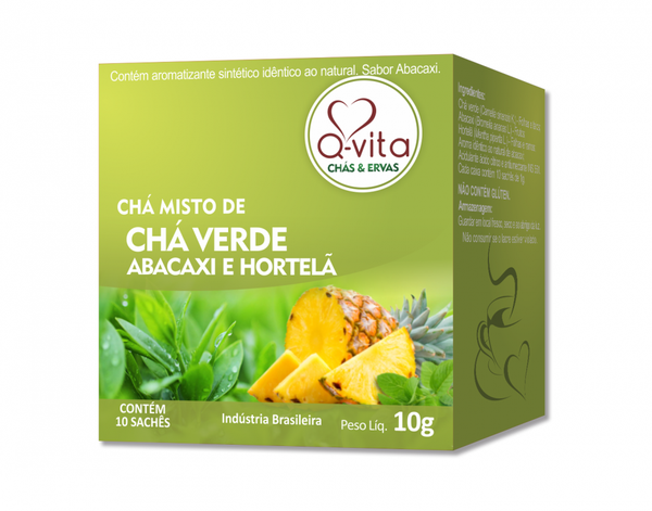 CHA VERDE Q VITA 10G ABACAXI HORTELA
